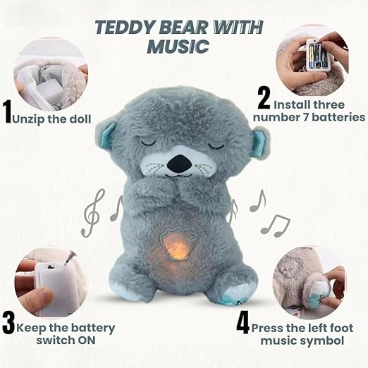 Breathing Teddy Plush Toy 🧸